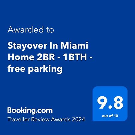 Stayover In Miami Home 2Br - 1Bth - Free Parking Exterior foto